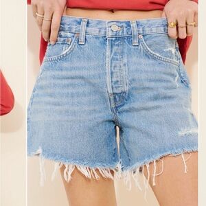 Agolde Parker Long Cuffoff Shorts 24